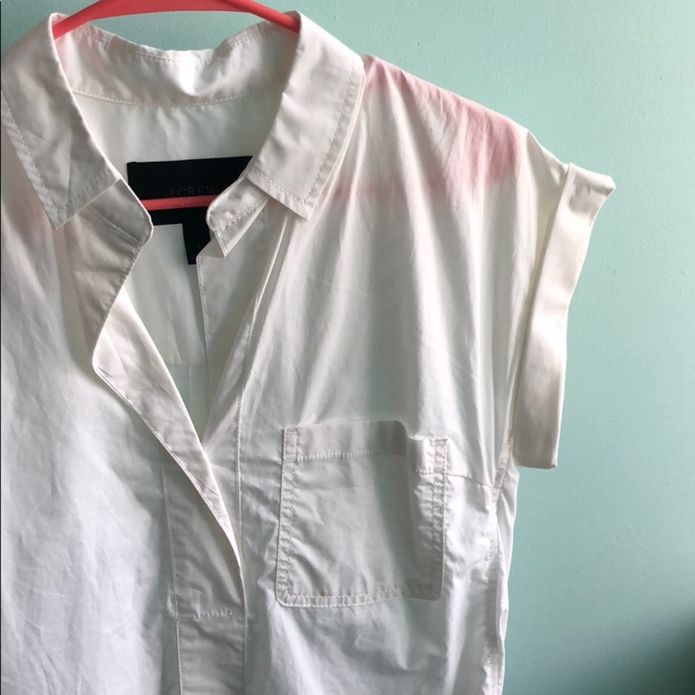 Business casual white dress